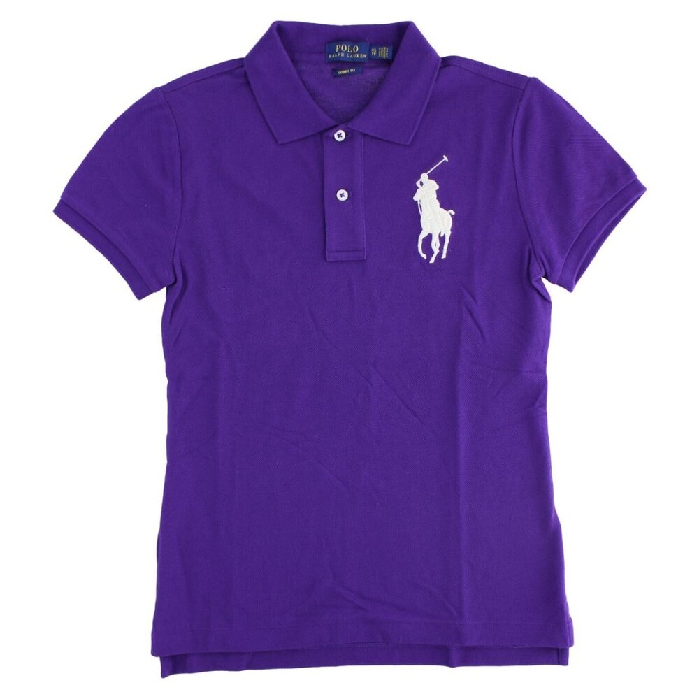 TCU Polo Ralph‎ Lauren Skinny Fit Big Pony Polo Shirt in Purple